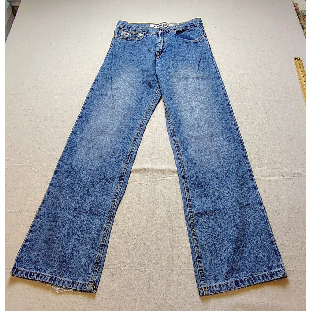 Cinch Wide Leg Relaxed Fit Medium Wash Denim Jeans MB12882001 Womens 16R‎ 18